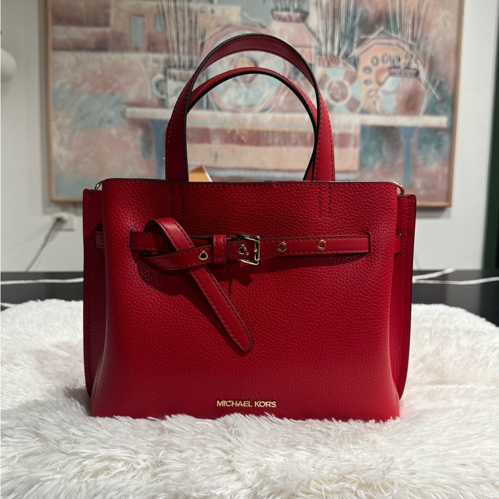 Michael Kors Cherry Red Satchel